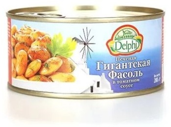 Delphi фасоль гигантская печеная в томатном соусе 175 г