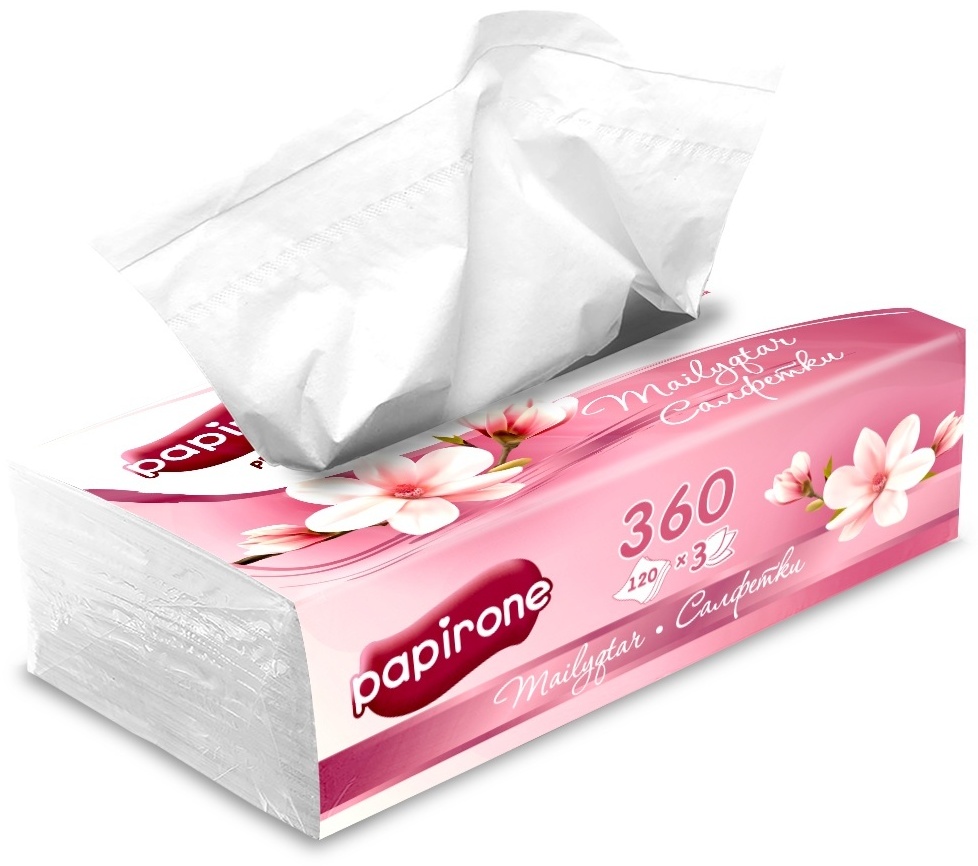 Салфетки PAPIRONE Магнолия 120 шт