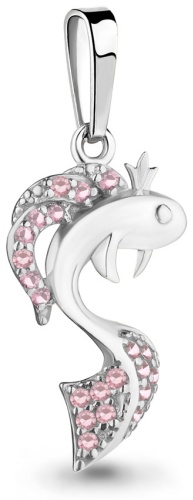Подвеска AQUAMARINE 23407В вес 1.38 г серебро, фианит
