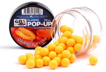 GBS Бойлы Baits Pop-up плавающие (банка) 10мм 40гр Оранжевая слива Оранжевая Слива 0.04 кг