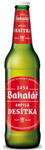 Bakalar Svetly Desitka пиво фильтрованное, светлое 4% 0.5 л
