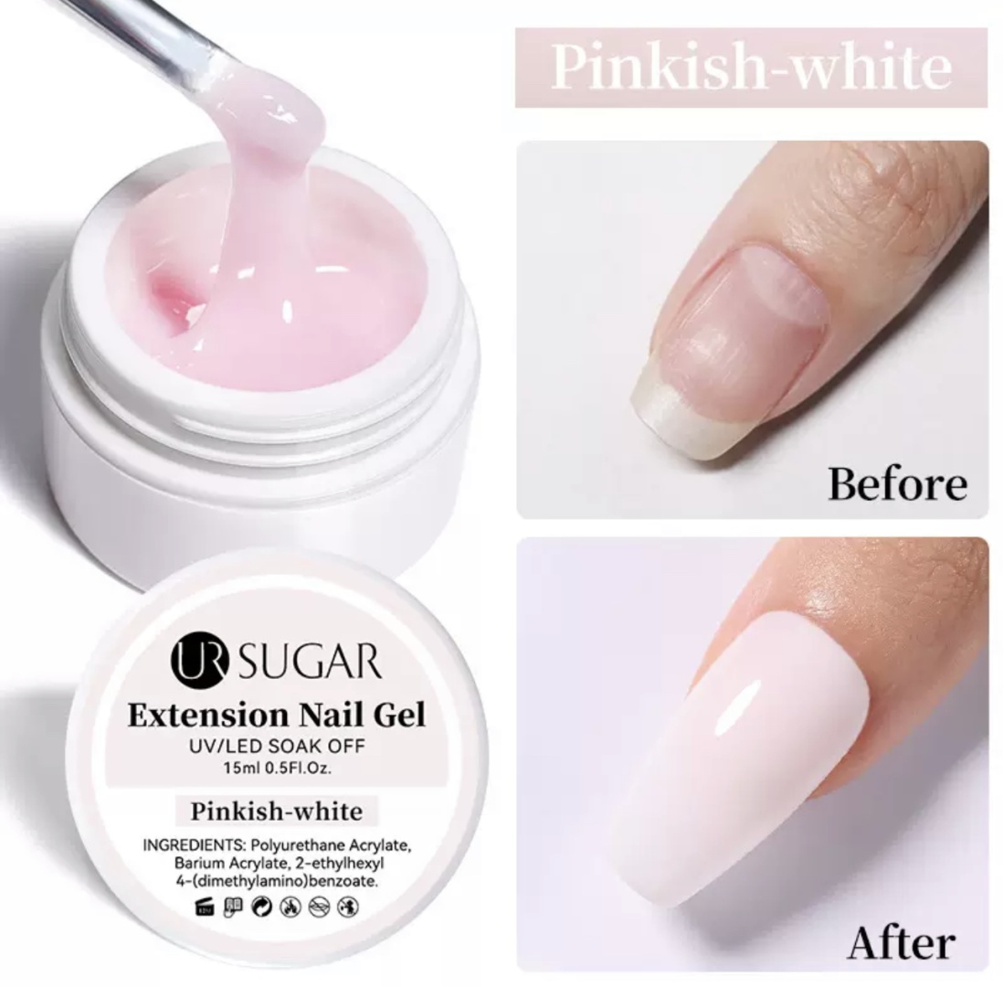 UR SUGAR гель EXTENSION GEL PINKISH-WHITE 15 мл