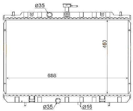 SAT радиатор основной NS0007-T31