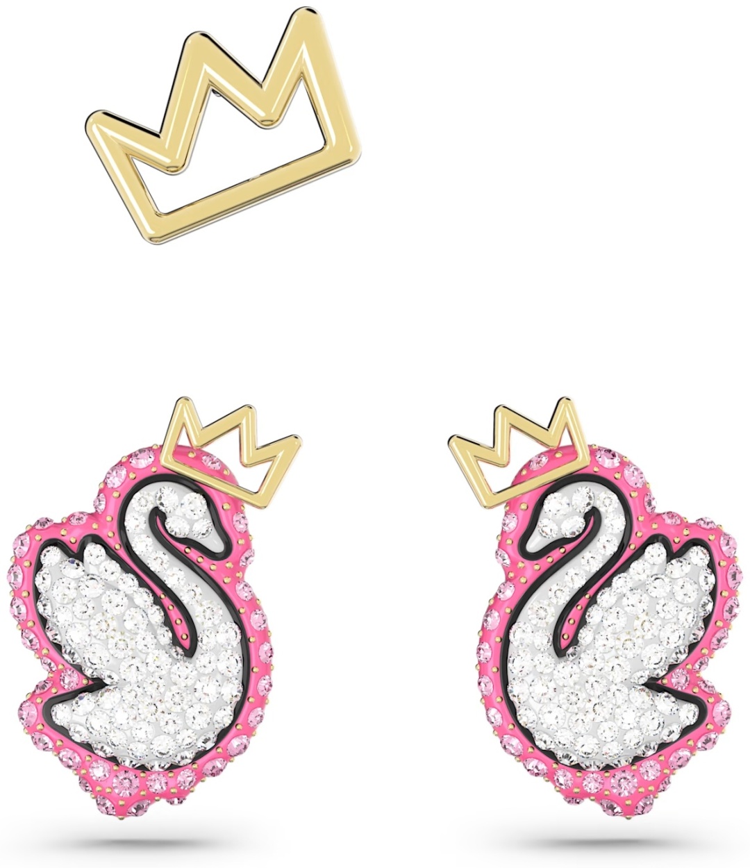 Серьги Swarovski ювелирный сплав, кристаллы Swarovski