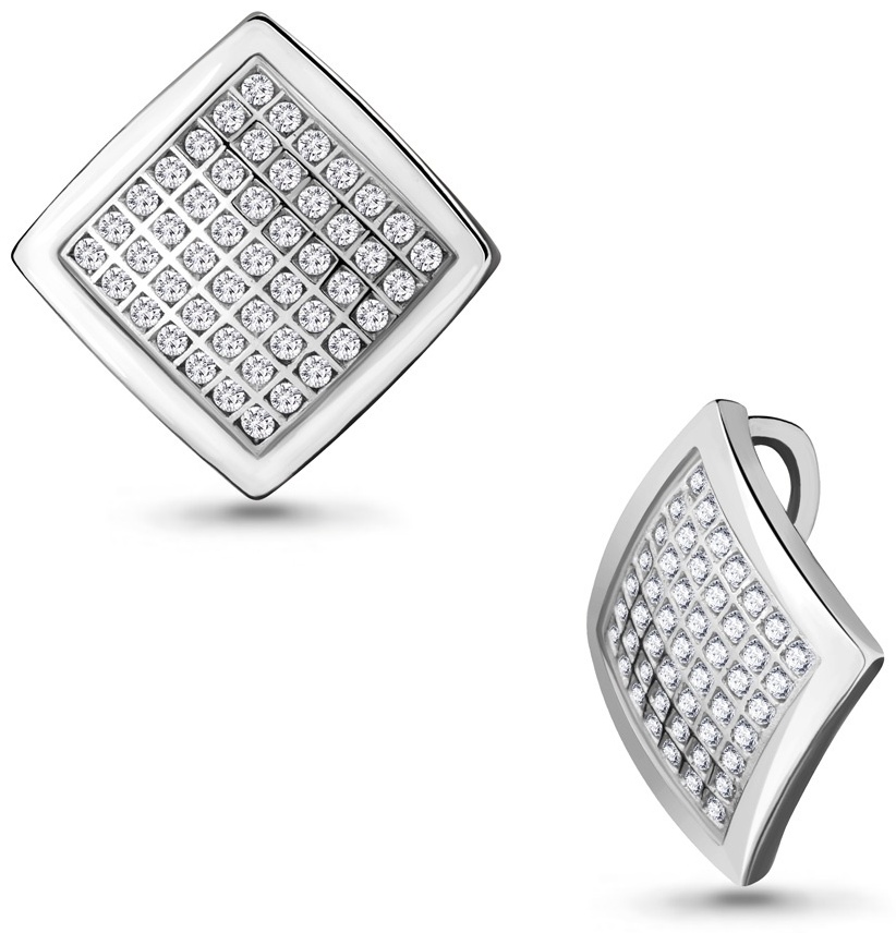 Подвеска AQUAMARINE 22592А.5 вес 1.6 г серебро, фианит