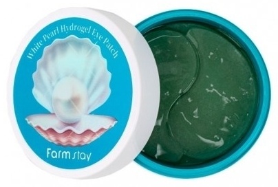 Патчи Farmstay гидрогелевые White Pearl Hydrogel Eye Patch восстанавливающие 60 шт
