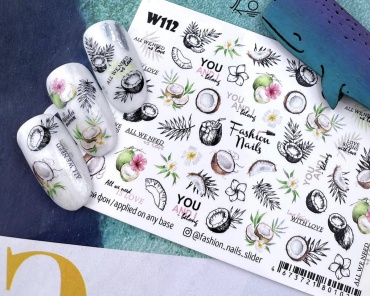 Fashion Nails слайдеры White 112