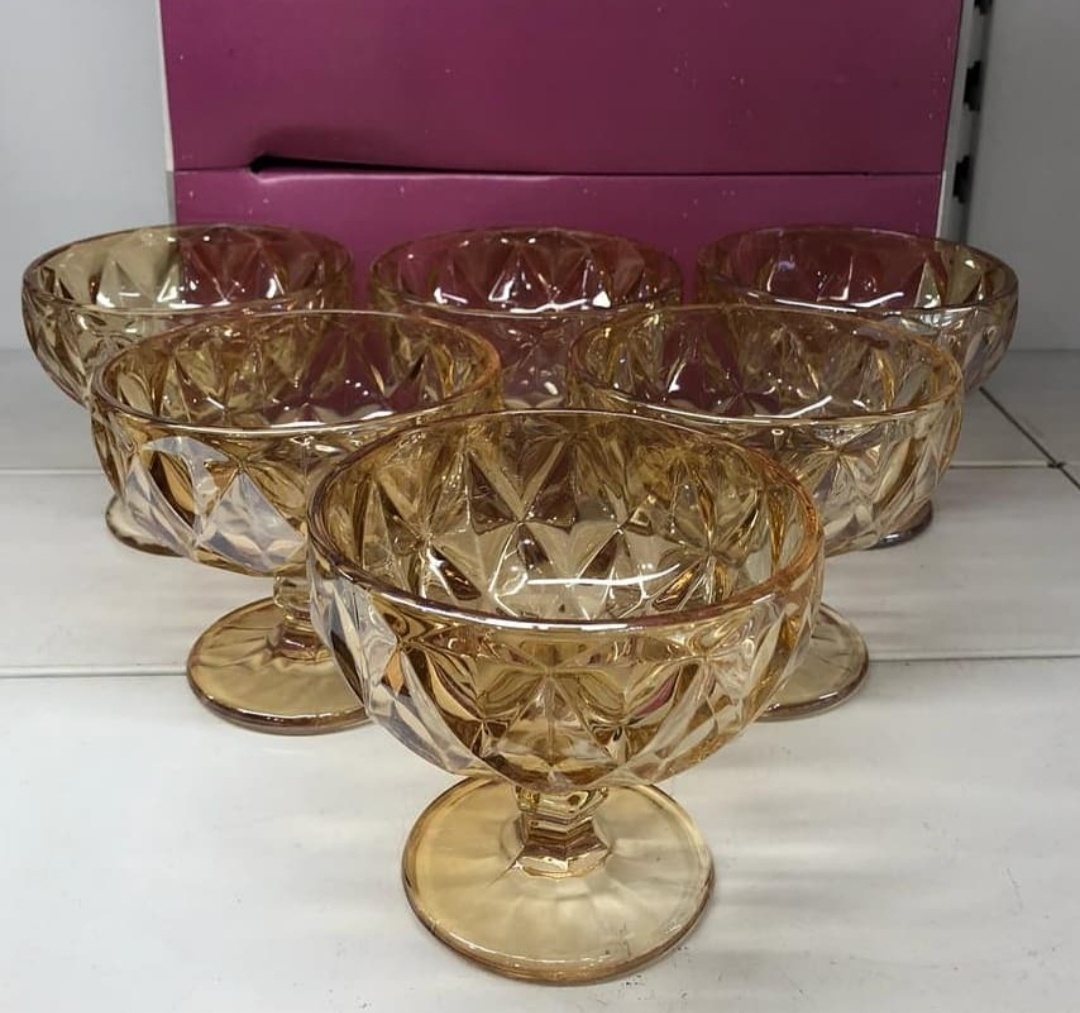 GLASS WARE креманка N-06 круглая 6 шт, стекло