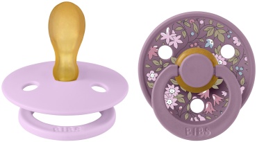 Набор пустышек BIBS Liberty Colour Symmetrical Chamomile Lawn-Violet Sky/Mauve 6+ месяцев, мультиколор