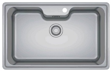 Кухонная мойка Franke Bell BCX 610-81 TL 81х51х20 см, сталь, тон серый