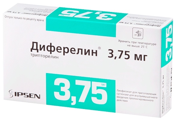 ДИФЕРЕЛИН 3.75мг N1 лиоф д/сусп д/в/м введ пролонг