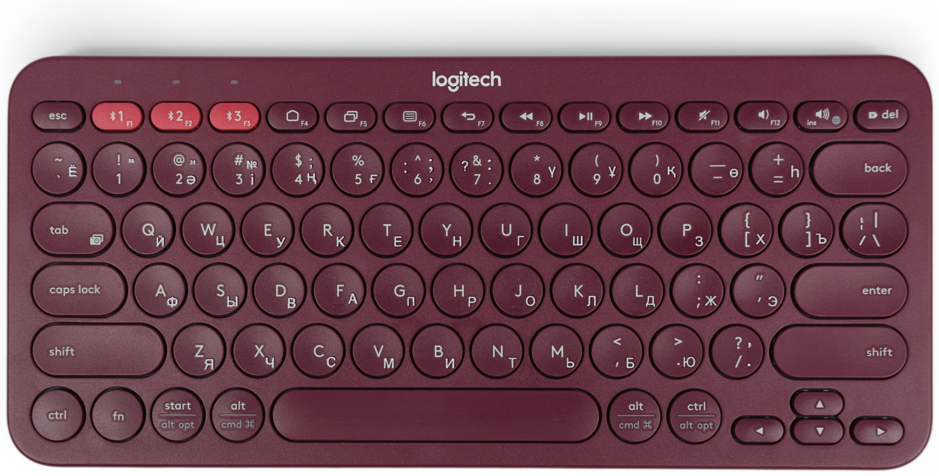Купить Клавиатура Logitech K380 красный в Алматы – Магазин на Kaspi.kz