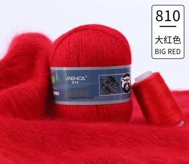 Моток Long Mink Wool 810 Красный 350 м 50 г
