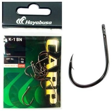 Крючок для рыбалки Hayabusa EB28771-2 карповый черный 10 шт