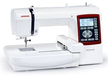 Швейная машина Janome MC230E белый, красный