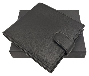 Портмоне CARDCASE металл, натуральная кожа черный