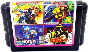 Suet Riders, Dick Tracy, Shadow Dancer, Eswat SEGA ENG