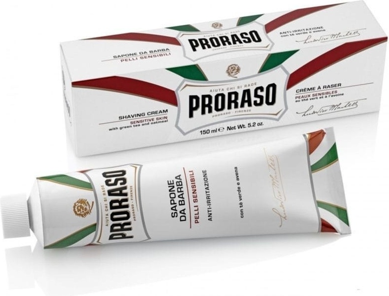 PRORASO Sapone Da Barba Зелёный Чай и Овёс крем для бритья 150 мл
