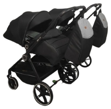 Коляска прогулочная New Lux Z1 Twin, черный