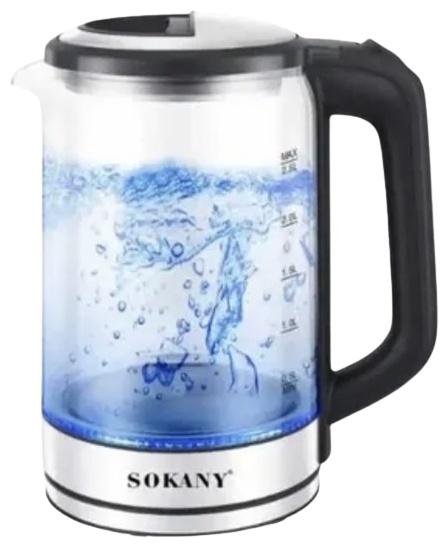 Электрочайник SOKANY SK-09013 серебристый