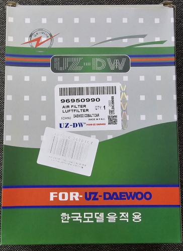 UZ-DW воздушный фильтр 96950990