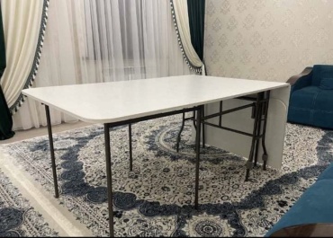 Стол-книжка 137286, 300х110x78 см, ЛДСП, белый