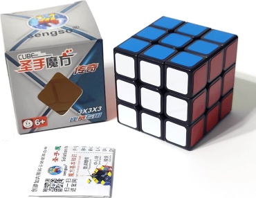 Кубик Рубика 49248-1 ShengShou Legend 3×3 черный, пластик, без магнитов