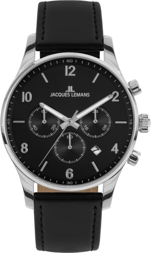 Кварцевые JACQUES LEMANS 1-2126A сталь
