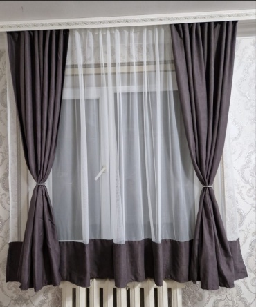 Комплект ADINA 280x180 см 3 шт, петек, серый, графит