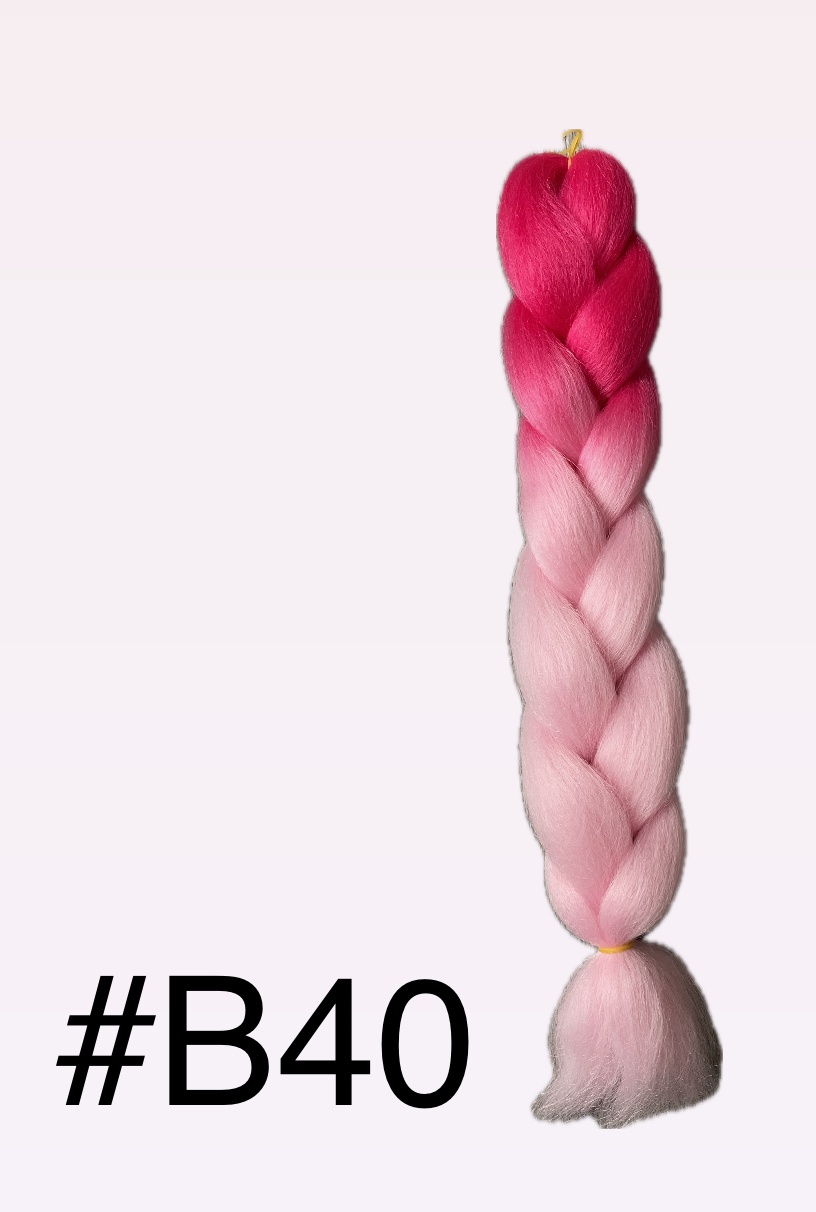 Jumbo Braid канекалон гофрированный розовый женский