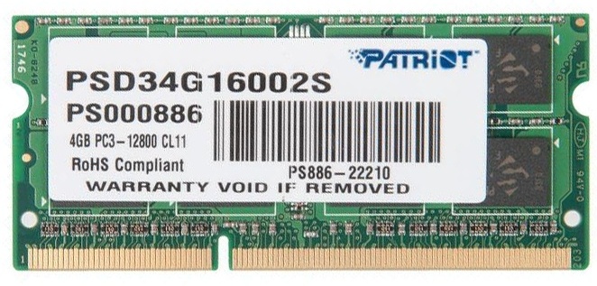 Оперативная память Patriot PSD34G16002S 4Gb
