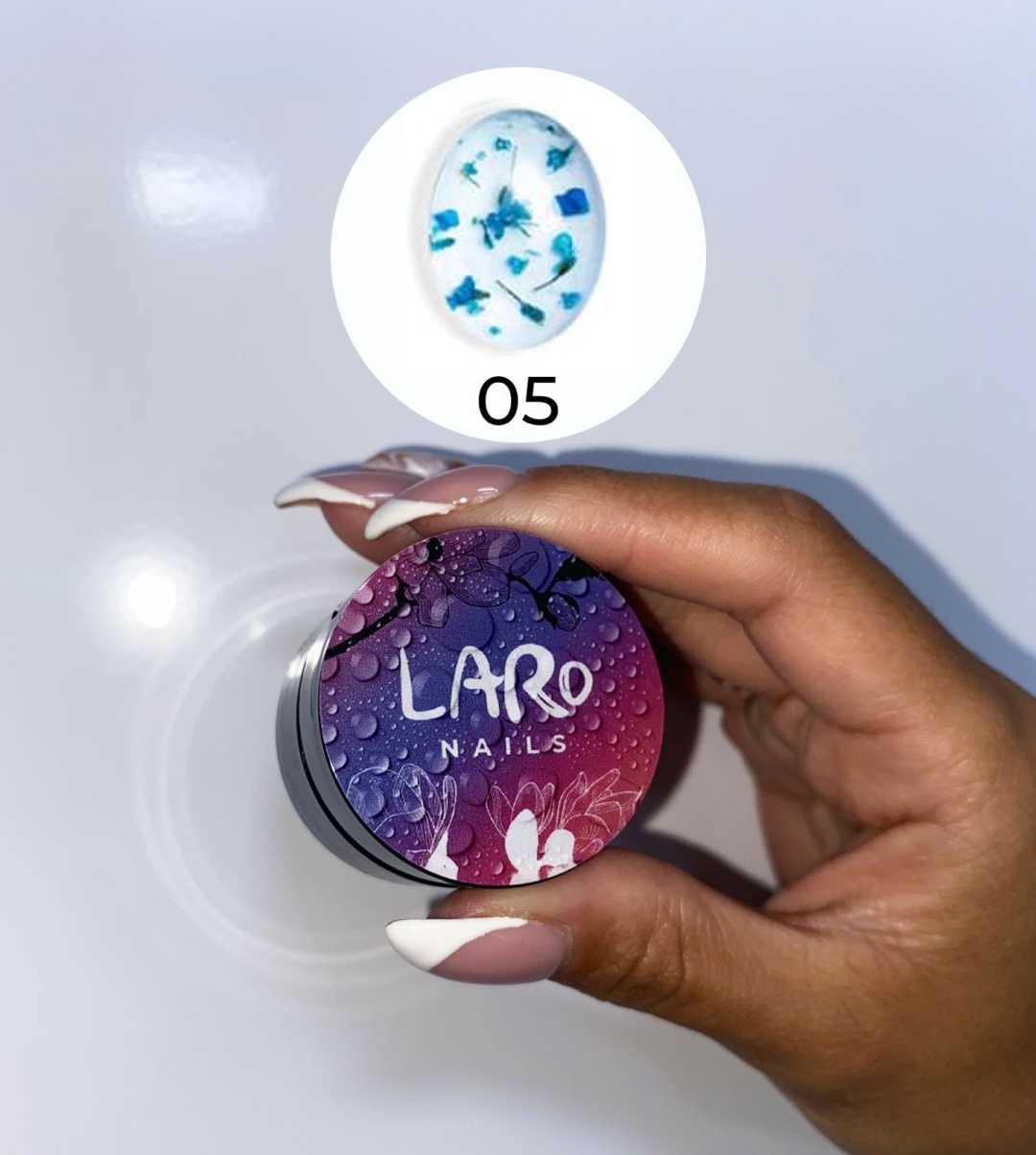 Laro Flower gel 05 с сухоцветами 5 мл