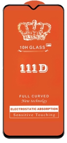 Стекло GLASS для Samsung Galaxy A12 черный