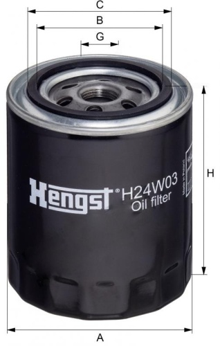 HENGST масляный фильтр H24W03