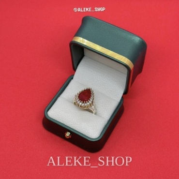 Ai.kerbez ALEKE_SHOP190 вес 6 г серебро, изумруд