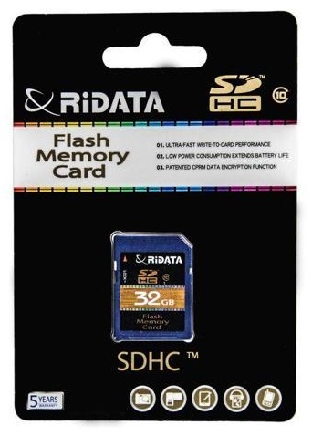 Карта памяти Ridata SDHC32GBC10 32 Гб