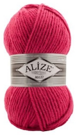 Моток Alize ALIZE SUPERLANA MAXI 798 яркая мальва 100 м 100 г