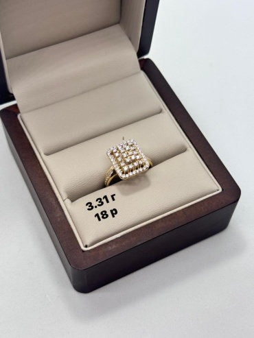 Italian Gold 655444332 размер 18 вес 3.31 г золото, фианит