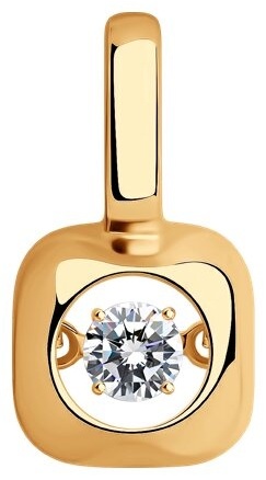 Подвеска Diamant 93-130-01732-1 вес 1.34 г серебро, фианит