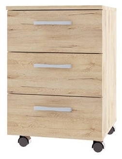 Тумба ANREX Оскар 3S Дуб санремо, 40x58x40 см, коричневый
