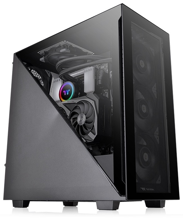 Корпус Thermaltake Divider 300 TG Snow черный