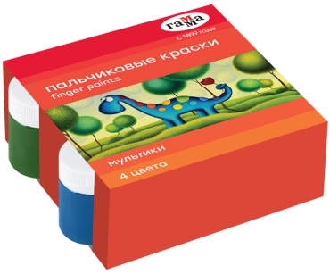 Гуашевые ГАММА 180120214 мультиколор 4 шт 100 мл