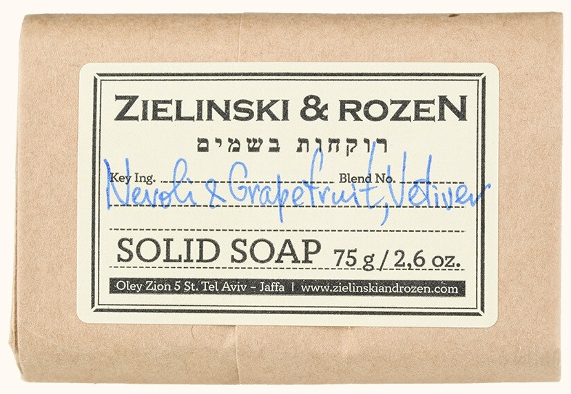 Кусковое мыло туалетное Zielinski & Rozen Нероли, грейпфрут, ветивер 75 г