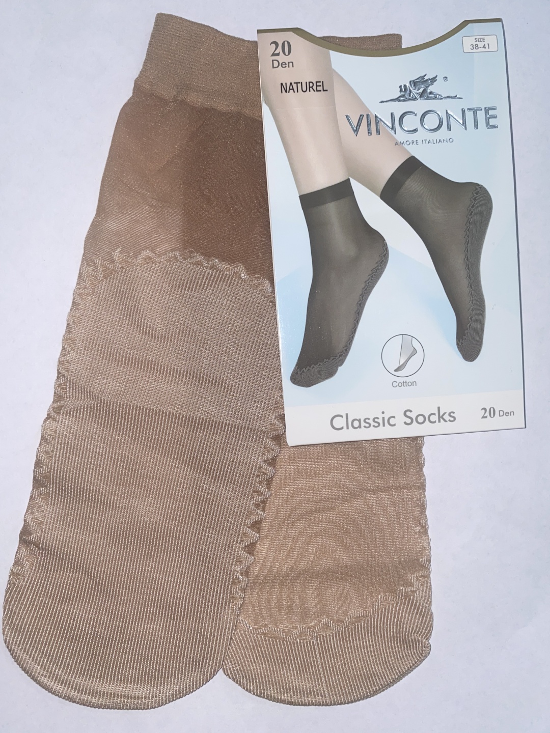 Носки Vinconte 1 пара бежевый 38-41