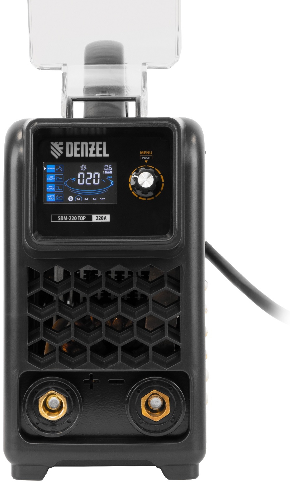 Купить DENZEL сварочный инвертор SDM-220 Top+кейс (MMA) в кредит в ...