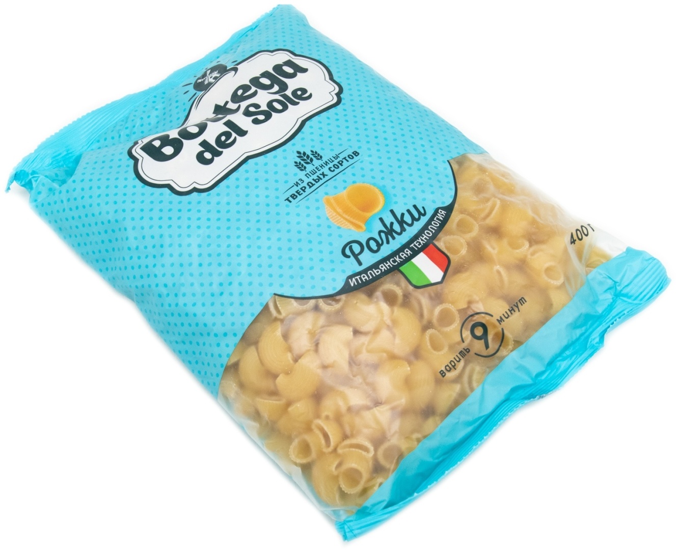 Bottega del Sole рожки 400 г