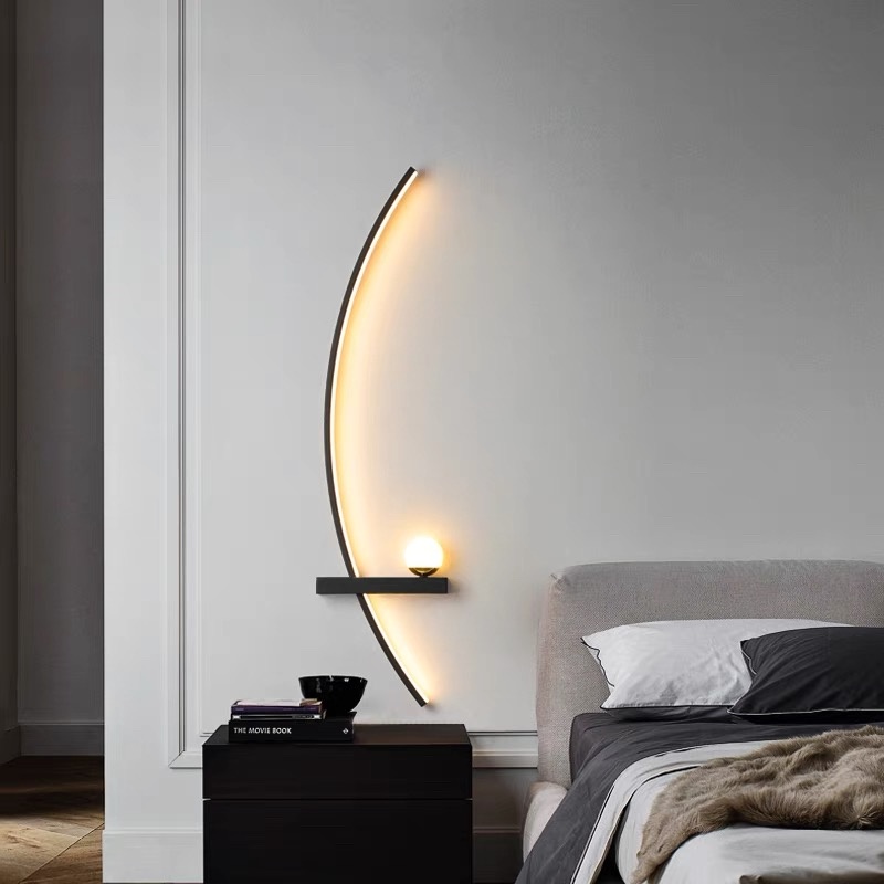 Бра настенный LED, черный