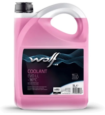 WOLF COOLANT EVO LL -36C красный (розовый) G-12 5 л