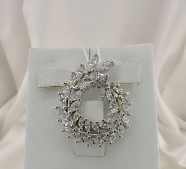 Подвеска PRESTIGE JEWELRY 04-807-8240 вес 4 г серебро, фианит