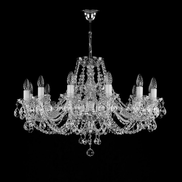 Люстра подвесная ArtGlass Е14, кол-во ламп: 12 шт